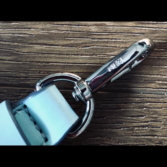 MCM-AUTHENTIC NWT Blue Satchel-Swarovski Crystals - Picture 14 of 16